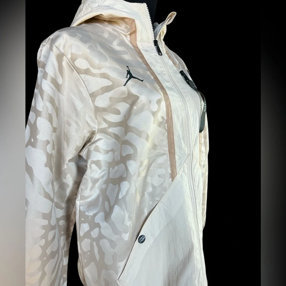 Jordan PSG Jacket Cream Camo Hooded Men’s XS Paris Saint Germain Rare